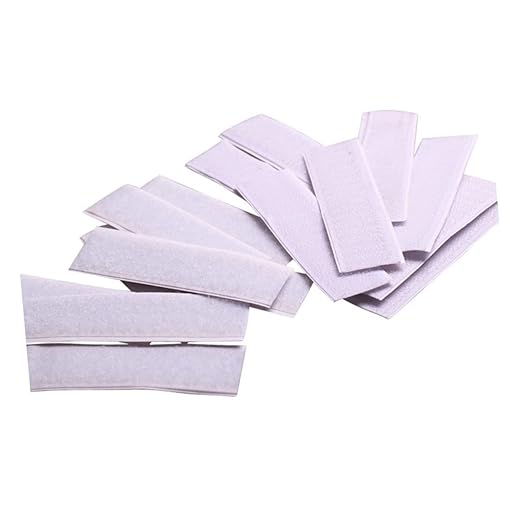 OUNONA 5pcs Hook and Loop Tape Table Skirt Sticker Pads for Easy Wall Mounting Strong Adhesive for Home Office Smooth Surfaces Reusable and Removable for Crafting and Organization