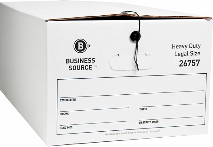 Business Source String/Button Medium Duty Storage Box