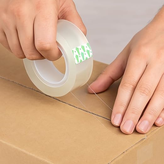 YGM Clear Packing Tape Refills The Office Supplies Fashion Classroom Must Haves School Supplies Packing Tape Dispenser Desk Accessories & workspace Organizers Shipping Tape School Trans Tape (20)