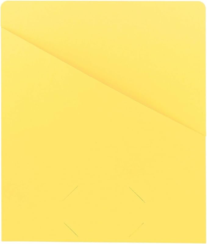 Smead Slash Jacket, Letter Size, Yellow, 25 per Pack (75434)