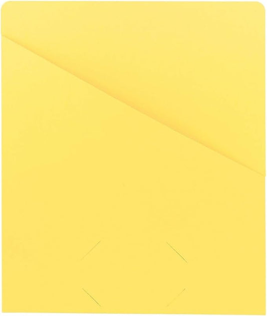 Smead Slash Jacket, Letter Size, Yellow, 25 per Pack (75434)