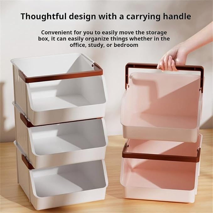 Of 3 Desktop Organizers Box Large Capacity Storage Container for Offices Supplies Desk Organization Tool Presentation Storage Box
