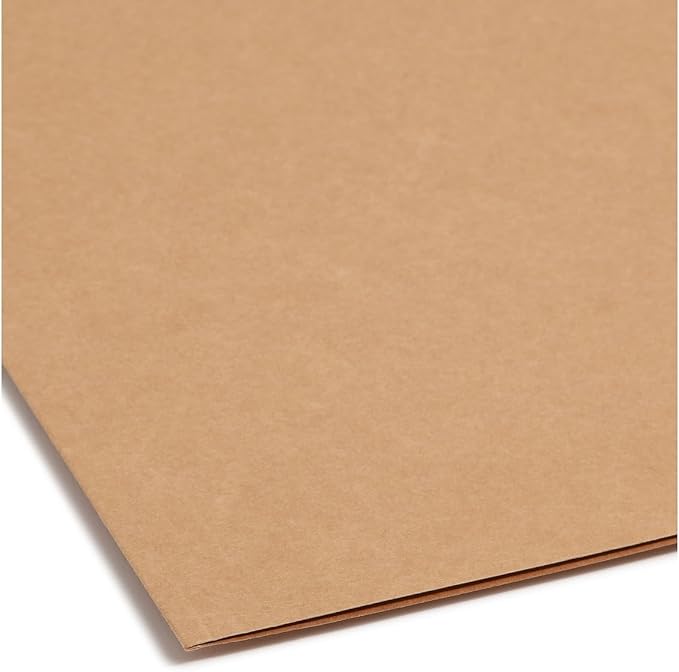 Smead Fastener File Folder, 2 Fasteners, Reinforced Straight-Cut Tab, Legal Size, Kraft, 50 Per Box (19813)