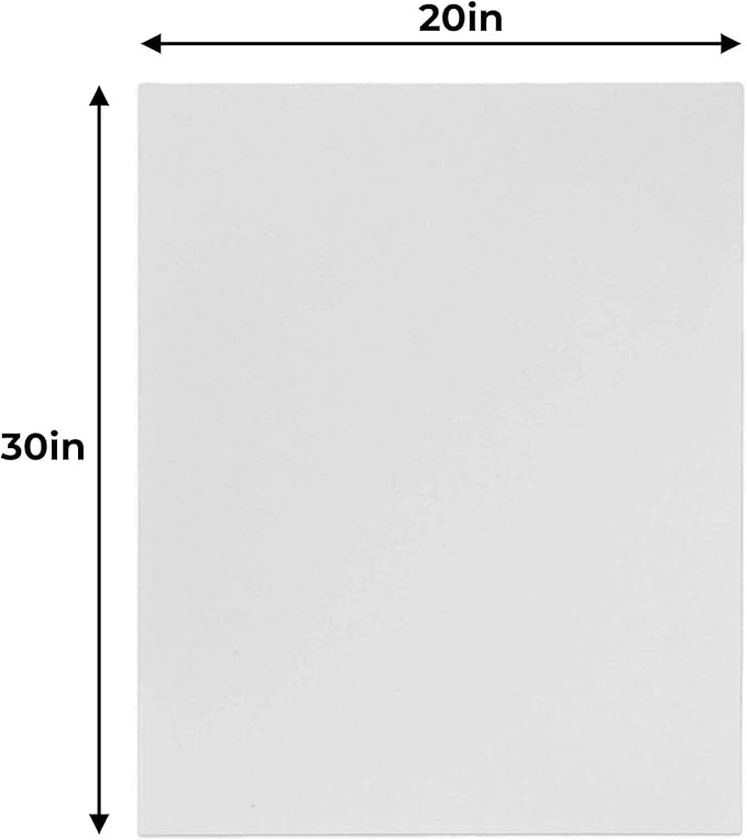 CountryArtHouse 20x30 White Foamboards Acid-Free 3/16" White Foam Core for Framing, Presentations, Crafts & More 10 Pack of Foam Boards