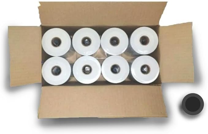 White Labels for Monarch Paxar 1131 One-Line Price Gun, 1 Case, 8 Sleeves, 64 Rolls Pricemarking with 8 Ink Rolls