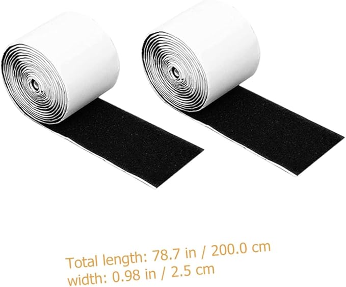 2rolls Hook and Pedal Mounting Tape for Electric Guitar Pedalboard Strips for Easy Attachment and Organization of Effects Pedals