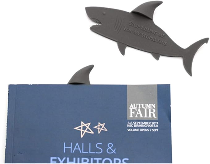 2Pcs Shark Bookmark Cute Page Marker by Taygate Design