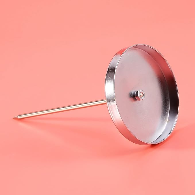 Silver Safe Memo Holder Spike Stick for Bill Receipt Note Paper Order Office Desk, Desk Accessories and Workspace Organizers