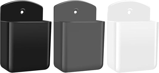 3 PCS Wall Mount Remote Control Holders, Self Adhesive TV Air Conditioner Remote Control Storage Organizer, Multi-Purpose Wall Mounted Pen Holder for Home Office School