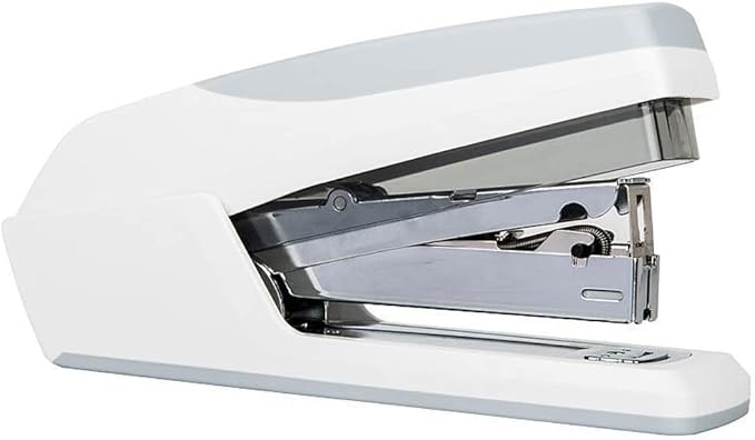 KUYWLMKMZZ Desk Stapler Office Stapler Desktop Stapler is Practical and Labor-Saving and Office Document Binding White Can Bind 20 Sheets Capacity School Supplies (Color : White)