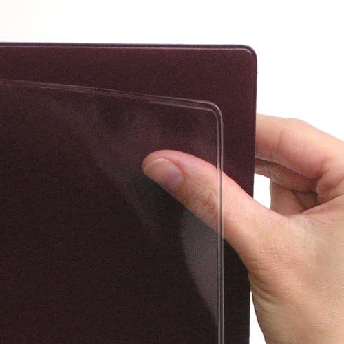 StoreSMART - Paperwork Organizers - 10-Pack - Maroon Plastic Back, Clear Plastic Front - Heavy Duty - PF8511PQM-10