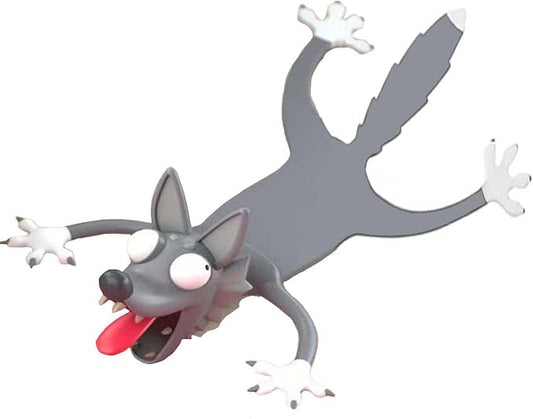 3D Cartoon Animal Book Marks，Funny Cute Pretty Unique Bookmark for Kids, Boys, Girls, Students and Reading Lovers (Wolf)