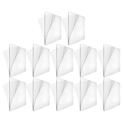 12pcs Nano Double-Sided Adhesive Tape 6cm Nail-Free Strong Mounting Tape Removable Waterproof Patch for Wall Decor and Office Use