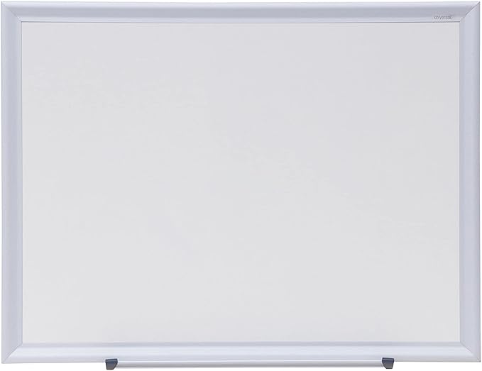 Universal 44618 Dry Erase Board, Melamine, 24 x 18, Aluminum Frame