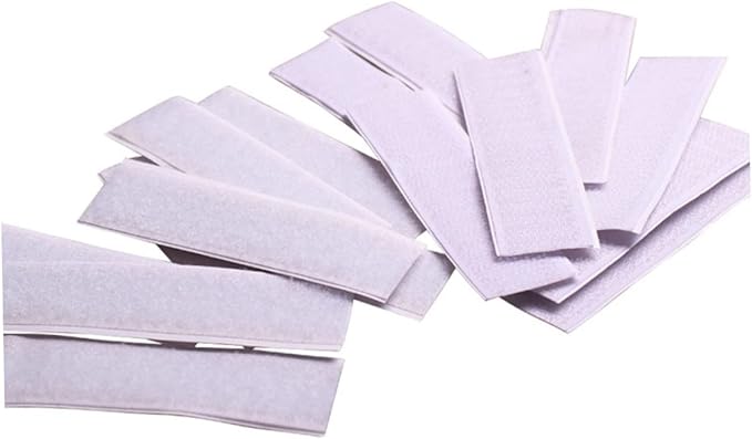 5pcs Hook and Loop Adhesive Tape Table Skirt Sticker Pads for Wall Mounting Strong Hold Reusable for Smooth Surfaces