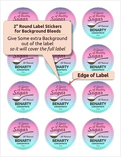 NextDayLabels 2 Inch Round Circle Stickers White for Bleeds Laser Inkjet - 12 Per Sheet Self-Adhesive Candle Jar Product Lids Made in USA - 6000 Labels