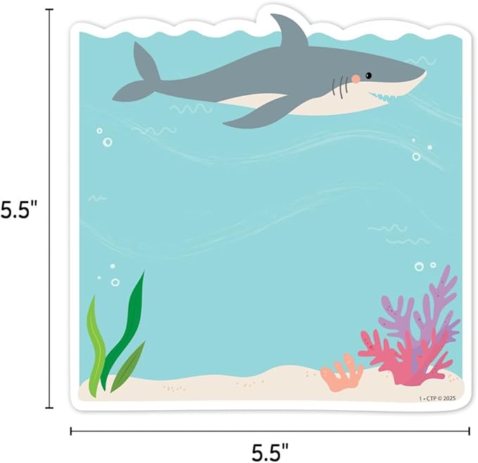 CTP Sea Friends 6" Designer Cut-Outs (#11053 Creative Teaching Press)