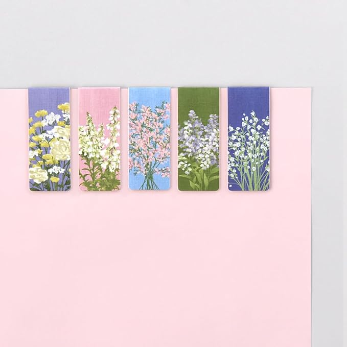Monolike Magnetic Bookmarks Set - A (Olivia's Flowers Ver.4)