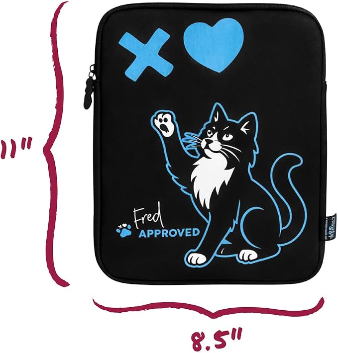 Conquest Journals Lights Out Fred Approved Book Sleeve Cover, E-Reader & Tablet Cases, Back Pocket, Zipper Charm, Gifts for Dark Romance Readers, 8.5'' x 11'', Officially Licensed Navessa Allen Merch