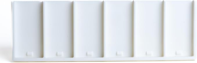 Remote Holder Organizer Pedestal Caddy compatible with Lutron Pico Remotes, Anti-Slip Feet, Holds 6 Remotes, White, Indoor Use Only