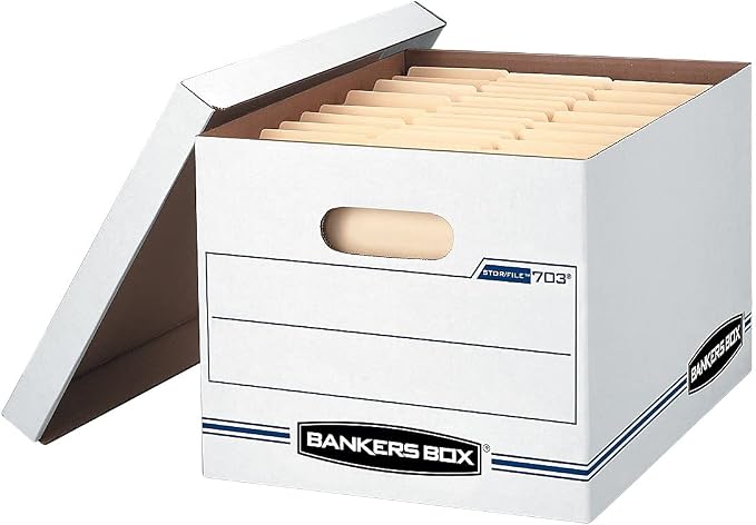 Fellowes, Inc Stor/File Boxes, w Lid, LTR/Lgl, 12quot;X15quot;X10quot;, 12/Ct, White