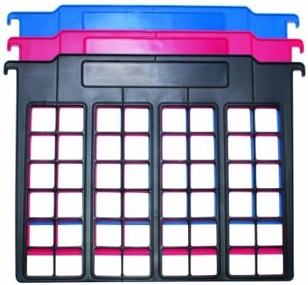 Advantus File and Folder Dividers, 3-Count, Red/Blue/Black (50912)
