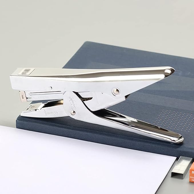 Creative Stapler Plier Stapler Heavy Duty Office Stapler Hand Held 20-Sheet for Desktop Office Work Student Teacher Large Capacity No Jam Stapler for Gifts Stapler (Color : Black, Size : 10