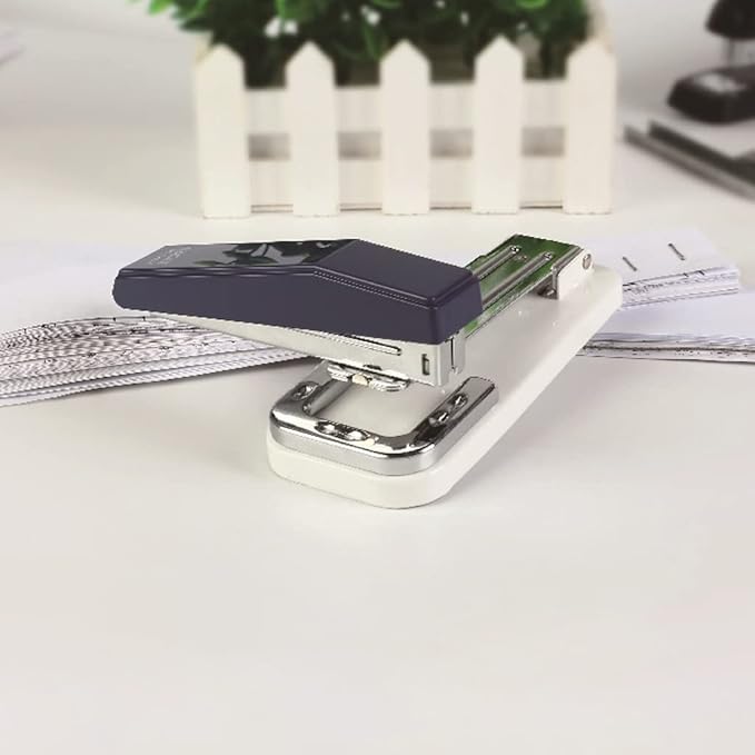 KUYWLMKMZZ Desk Stapler Rotatable Stapler Desktop Stapler Document Corrector Practical Office Tool Suitable for Office Document Binding and Finishing School Supplies (Color : A)