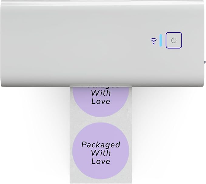 Rollo Circle Thermal Labels 2 Inch - Roll of 1,000 Round Sticker Labels - Multi-Purpose Direct Thermal Printer Stickers 2x2 (Purple)