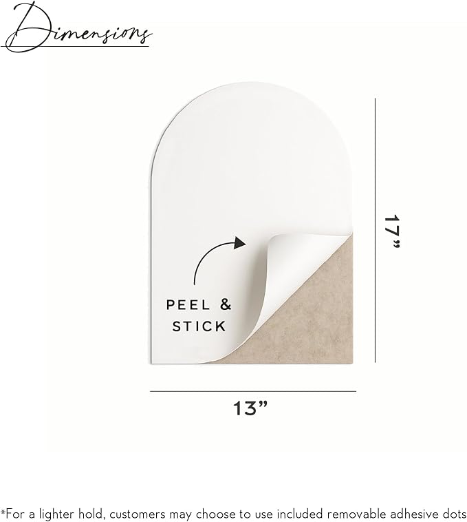 Orelle Fluted Arch Felt Bulletin Board (Beige, 13 x 17)