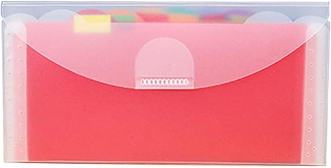7 Pockets File Folder Organizer for Case Document Storage Bag Money Filing Holder PP Water Resistant Expanding Receipt File Folder Office Storage Organ Bag Filing Product for Cashier