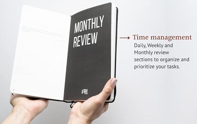 This Is My Era 90 Day Planner, Undated Weekly and Monthly Planner, Life Organizer | Goals Journal, Undated Agenda, Leather & Hard Cover Planner (1 Pack, Gold)
