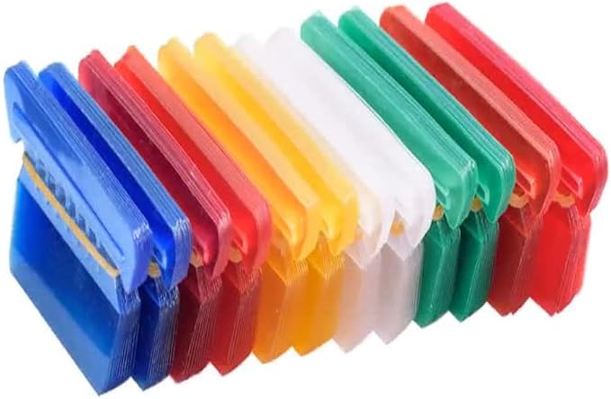 100 Sets Colored File Folder Tabs Hanging File Folder Tabs with Inserts, Easy to Read Hanging File Inserts for Quick Organize and Distinguish Hanging Files