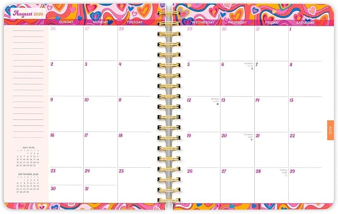 House of Turnowsky OFFICIAL | 2027 6 x 7.75 Inch 18 Months Weekly Desk Planner | Foil Stamped Cover | July 2026 - December 2027 | Plato | Planning Stationery