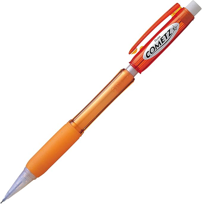 Pentel Cometz Automatic Pencil, 0.9mm, Orange Barrel, Box of 12 (AX119F)