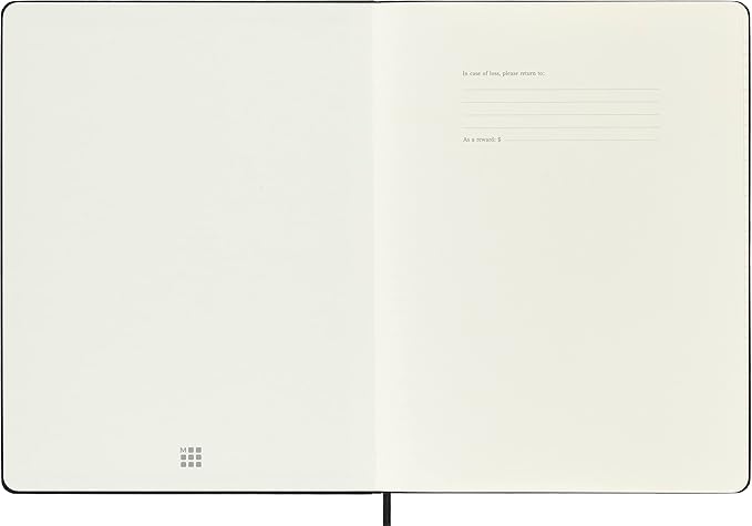Moleskine Classic 12 Month 2024 Weekly Planner, Hard Cover, XL (7.5" x 9.75"), Black