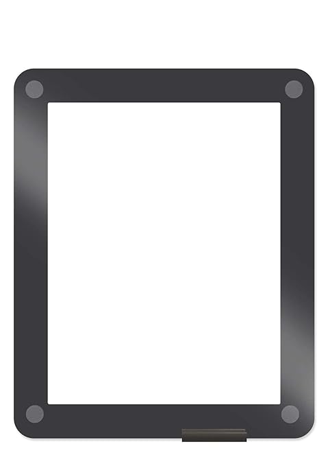 Iceberg 31130 Clarity Glass Custom Print Dry Erase Board, 11.0"x13.5", Transparent