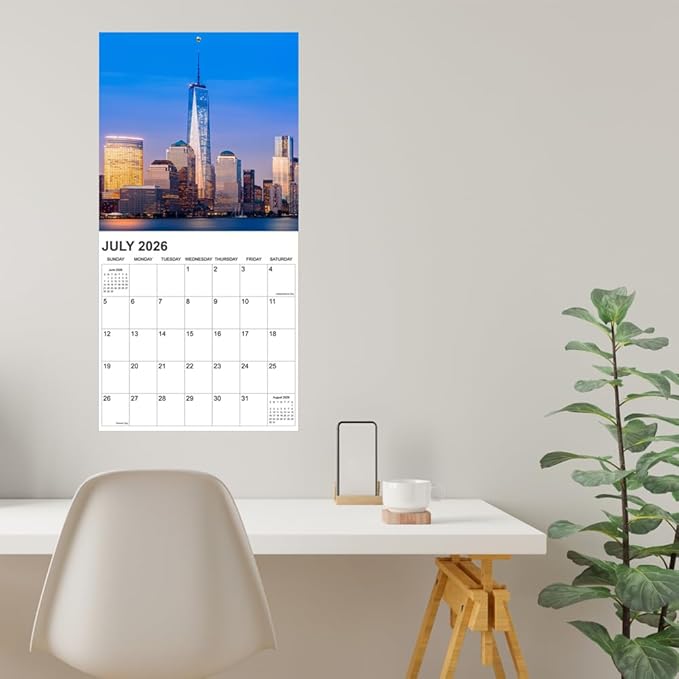 Calendar 2026 from January 2026 - December 2026, 12" x 24" Opened 12 Months Calendar, Full Page Months Thick & Sturdy Paper for Gift Perfect Calendar Organizing & Planning