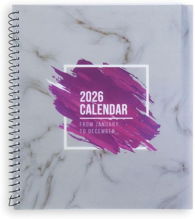RE-FOCUS THE CREATIVE OFFICE 2026 Annual Calendar Planner 13 month with To-Do Lists between each month for Tasks, Notes or Appointments. Heavyweight Paper with Tabs. Durable, Sturdy Calendar Planner cover resistant to bending, breaking, or ripping. Dat...