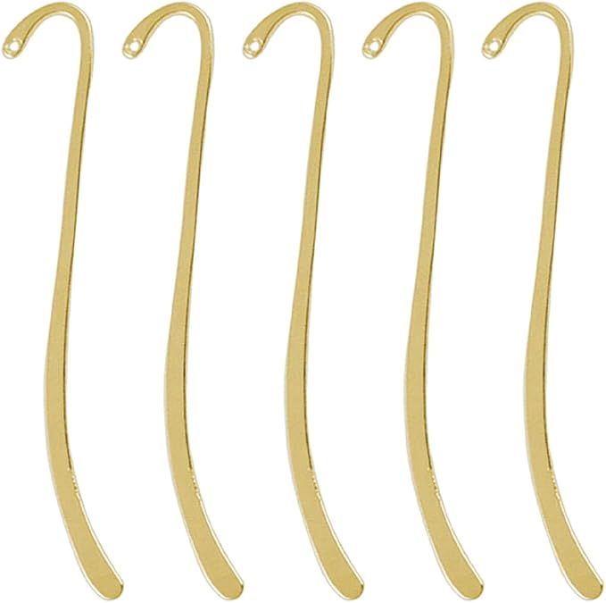 20Pcs Metal Bookmark Hairpin Beading Vintage Bookmark with Hook Alloy Retro Jewelry Making Charms for Crafting Adults Teachers Daily Reading Reading and Enthusiasts Gifts