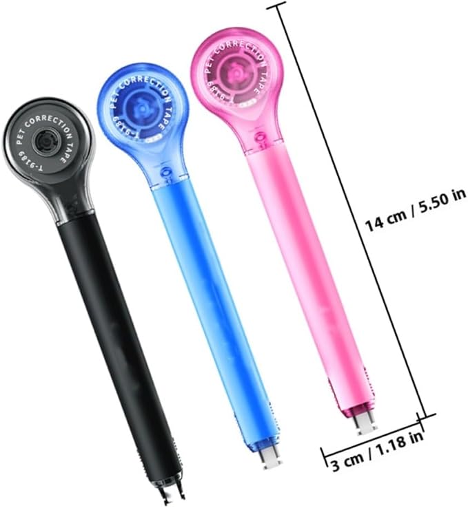jojofuny 5pcs Mini Correction Tape Pen, Portable Small Correcting Tape for Students, Stationery for School and Office Use Random Color