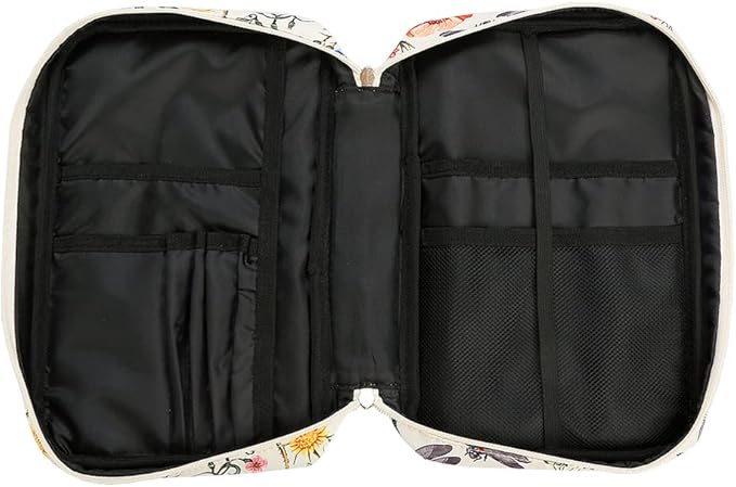 Bible Cover Carrying Book Case Church Bag Bible Protective with Handleand Zippered Back Pocket, Gift for Girls Women Mother Men Women Father Kids(White)