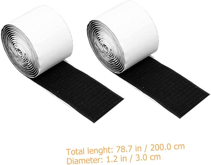 2rolls Guitar Pedal Mounting Tape Heavy Duty Hook and Strip for Secure Pedal Board Attachment Easy to Use and Strong Adhesive