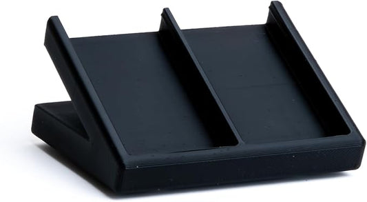 Remote Holder Organizer Pedestal Caddy compatible with Lutron Pico Remotes, Anti-Slip Feet, Holds 2 Remotes, Black, Indoor Use Only