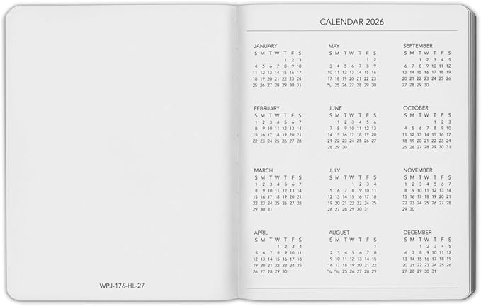 Harbor Weekly Journal Notebook Planner 2027 - Lined, Durable Faux Leather, Softcover, 176 Quality Pages - For Men and Women, For Writing, Work & Travel - Cambridge Jade - 9"x7"