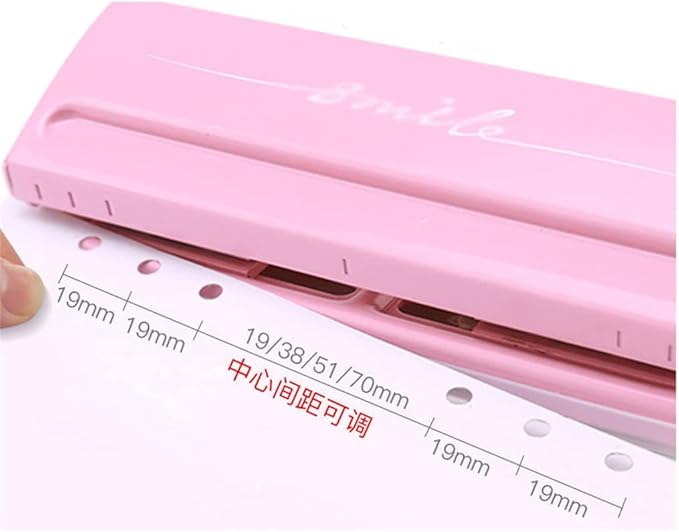 Adjustable Metal 6 Hole Hole Punch Standard Sheet Adjustable Hole Punch Planner Scrapbook Tool