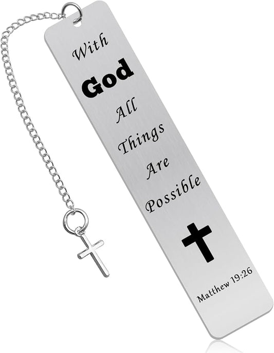 Christian Bookmark Christian Gifts for Women Faith Religious Gifts Bookmark Christian Inspirational Gifts for Women Mom Daughter Religious Birthday Gift Bible Verses Baptism Gift for Book Lover