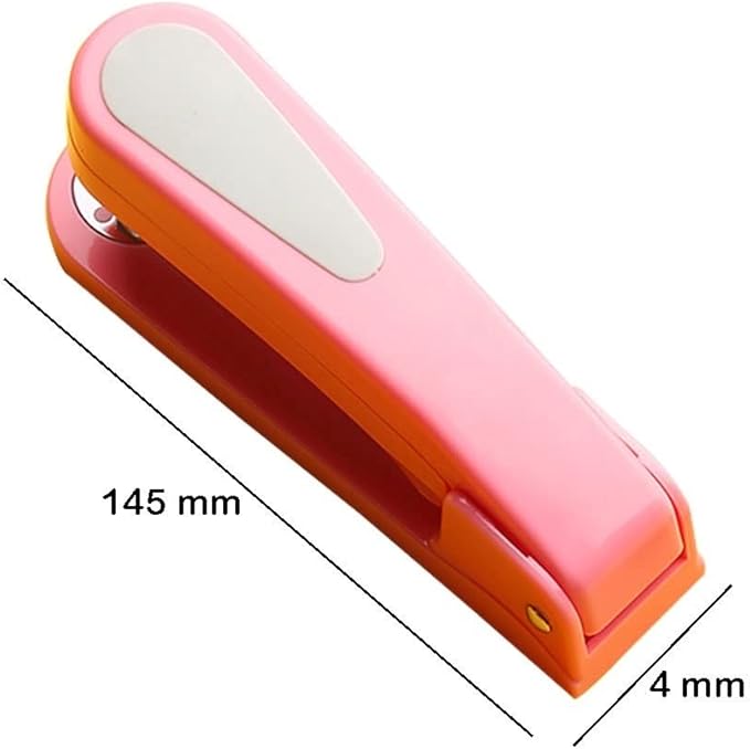 Desk Stapler Rotatable Stapler Girl Pink Stapler Classic Desktop Stapler Multi-Function Suitable for Office Or Desk Free 5 Staple Boxes School Supplies (Color : A)