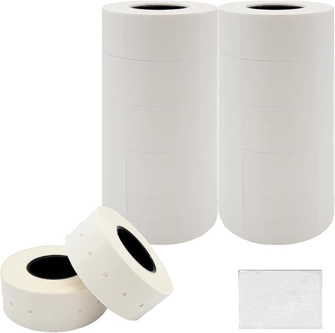 Motex 2 Line Blank Labels, Fits MX-2316NEW - 10,000 White Blank Price and Date Gun Labels