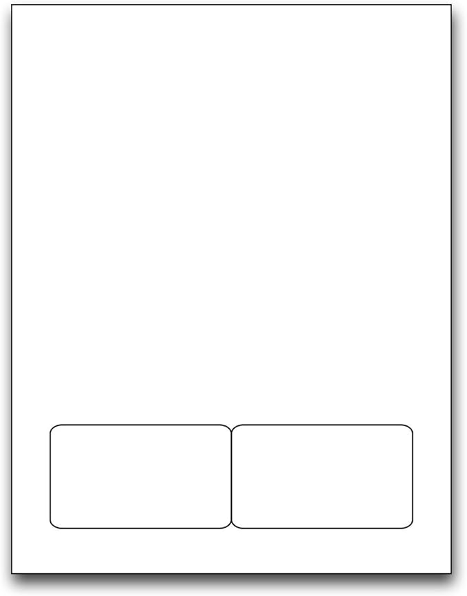 8-1/2" x 11 24# Integrated Form with 2 Labels (3-1/2" x 2" Each Label) (500)